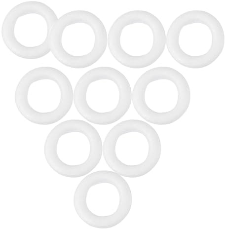 VICASKY Schaumstoff-Halbscheiben/DIY-Ringe, 7,5 cm (10 Stück) – Vielseitige Bastelgrundlage für Dekorationen, Hochzeitsblumen, kreative Projekte & saisonales Gestalten