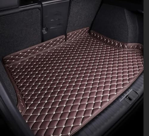 CHENLILI Auto Kofferraummatten für OPEL Insignia A Kombi 2010 2011 2012 2013 2014 2015 2016 2017,Langlebiges Wasserdicht Kratzfest Leder Kofferraumwanne Schutzmatte Innenraum ZubehöR,A/Coffee