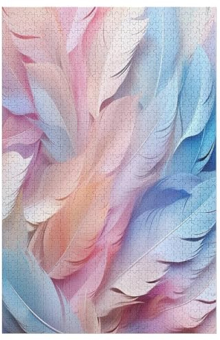 Plume Puzzles Adulte - Puzzle en Bois 1000 Pièces - Challenge - Adultes Et Enfants Dès 12 Ans 78×53cm