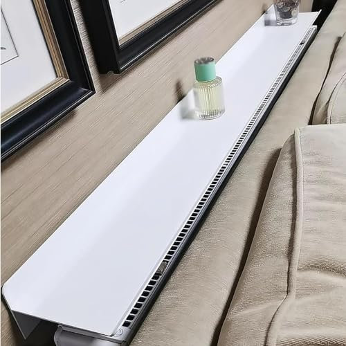 Ripiani per radiatore in alluminio senza trapano, coperture per riscaldatori con staffe da 4,5 cm, elegante conservazione e protezione da parete, perfette per la decorazione della casa e isolamento