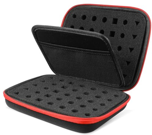 HEALSOPTHY Étui Compact pour Dés Polyédriques, Poche De Rangement Multifonction pour Jeux De Société, 20x16x6 Cm, Compartiments Séparés, Matériau Composite, Usage Portable Et Accessoires Organisés
