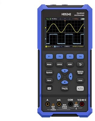 Osciloscopio digital, Osciloscopio Digital Portátil Serie HDS2202S HDS200, 200MHz, 1GS/s, 3 En 1, Multímetro De 2 Canales + Generador Canal,para pruebas y análisis(HDS272S)
