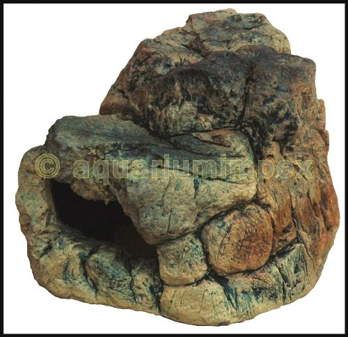 Aquarium Terrarium Dekoration Felsen Höhle Deko Versteckt SH-24