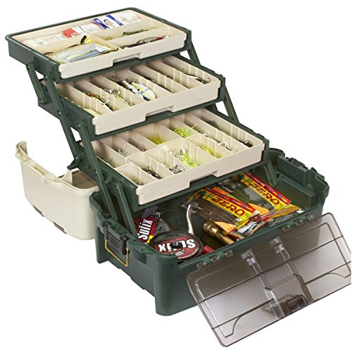 Plano Hybrid Hip Tackle System, Einheitsgröße, Weiß und Grün, Premium Tackle Storage with Removable Drawers, Fits StowAway Utility Boxes, Storage for Fishing