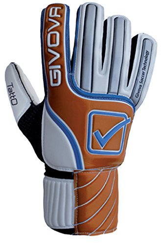 Givova Tatto, Guanto da Portiere Uomo, Bianco/Arancione, 8