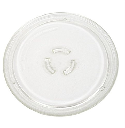 SPARES2GO Turntable Glass Plate for Whirlpool Microwave (254mm / 10)