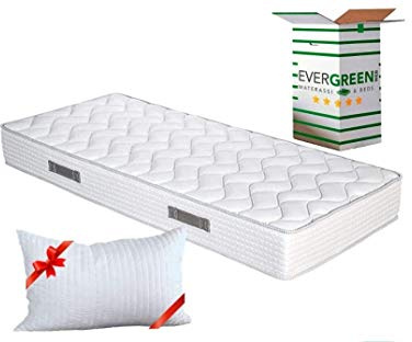 EVERGREENWEB - Matratze 85x195 Hoch 20 cm + 1 VISCOSCHAUM Kissen KOSTENLOS aus Memory Foam Flocken, Orthopädische Kaltschaummatratze Härtegrad H2 H3 FoamMED, Atmungsaktive, Hypoallergene, Ergonomische