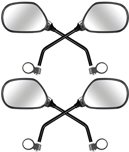 PEARL Spiegel Fahrrad: 2er-Set Fahrrad-Rückspiegel mit Lenkerhalterung (Fahrradspiegel zum Abnehmen