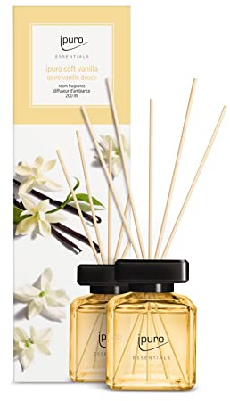 ipuro - erfrischender ipuro soft vanilla Raumduft - dezenter Raumerfrischer mit feiner Madagaskar Vanille - stilvoller Lufterfrischer in der Wohnung für ein puristisches Dufterlebnis 200 ml