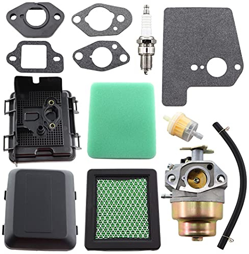 MCHNIC Vergaser mit Luftfilter Luftfilterdeckel Satz für GCV135 GCV160 GCV190 GC135 GC160, GCV 135 160 190, GC 135 160 Motoren HRB216 HRR216 HRS216 HRT216 HRZ216 Rasenmäher