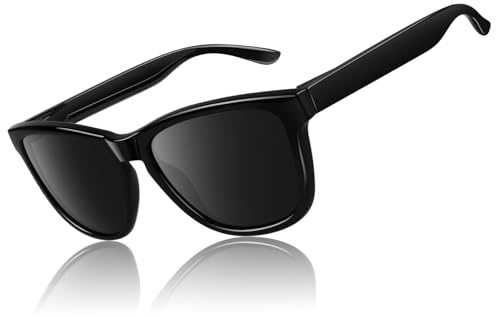 LINVO Sonnenbrille Herren Polarisiert UV400 Klassisch Retro Eckig Sonnenbrille für Fahren Angeln CAT 3 CE