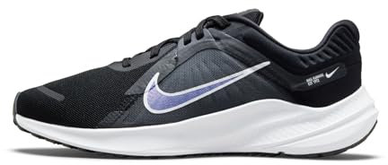NIKE Quest 5, Sneaker Mujer, Negro Blanco Hierro Gris Dk Smoke Grey, 40 EU