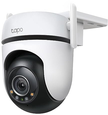 Tapo TP-Link C520WS Outdoor Wi-Fi Security Camera, 4MP Definition, Starlight-Color Night Vision, Two-Way Audio, Cloud Video Recording, Works with Alexa