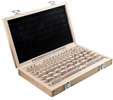 FUNTLY endmaße Set 103 Teile/Satz 1 Grade 0 Grade Inspektion Block Gauge Test Messschieber Blöcke Messinstrumente (Color : 0 Grade)