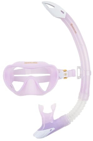 Aqualung Combo Nabul - Masque + Tuba de plongée, randonnée Aquatique, Snorkeling pour Adulte Hommes et Femmes avec Vision à 180°, Une Protection UV, des Verres Anti-buée et Anti-Fuite