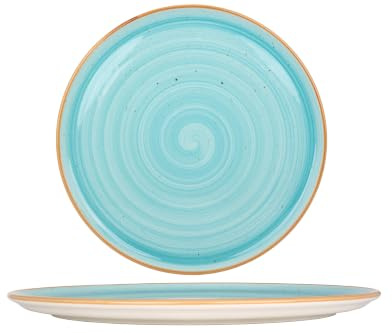 Bonna Pizza Teller - Aqua - Porzellan - 32 cm - 2er Set