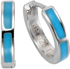 Fällbara creoler 925 sterling silver rodiumpläterad 1,2 cm, Örhängen Dam, Sterlingsilver