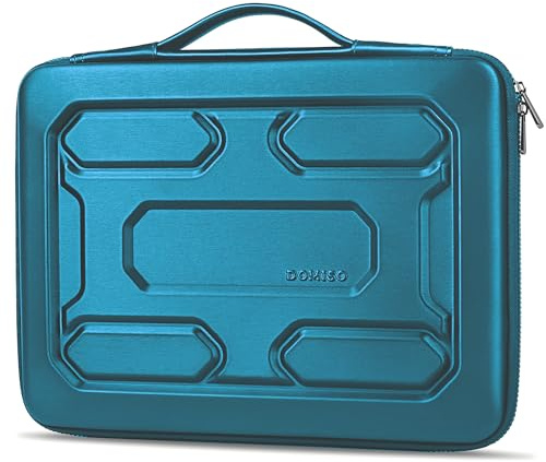 DOMISO 17.3 inch Laptop Sleeve with Handle Shockproof Waterproof EVA Protective Case for 17.3 ZBook Fury 17.3 G8/MSI GS73VR Stealth Pro/HP Envy 17.3/LG Gram 17.3/ROG Strix GL702VS, Teal