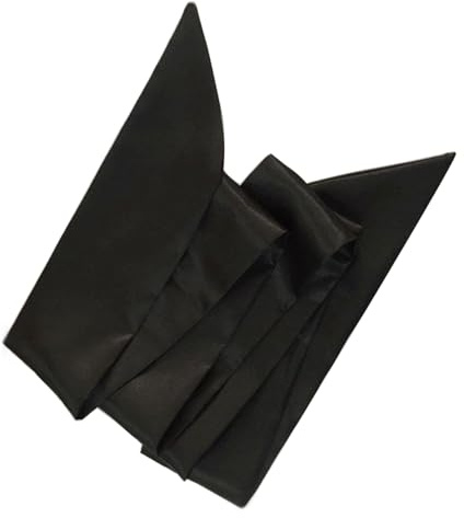 Inzegao Cinturones anchos de satén para artes marciales, Kung Fu, Tai Chi, uniforme de práctica, cinturón de cintura, Negro -, 4.7 x 78.7 inch