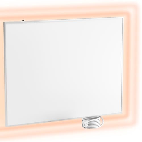 UMBRELLA® Infrarot Wandheizung Heizpaneel [OHNE THERMOSTAT] – Infrarotheizung Wandmontage Heizkörper – Carbon Crystal Infrarotheizung – Infrarot Paneel Badezimmer geeignet – (Modell F780-780W)