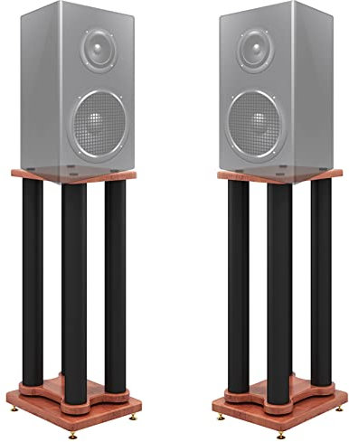 Elitix HiFi Rack Extra Hohe Lautsprecherständer – 20 cm/ 30 cm/ 40 cm/ 50 cm/ 60 cm/ 70 cm/ 80 cm, Universelle Stabile Surround-Sound-Regallautsprecher-Racks, 80cm (31 1/2in) Tall