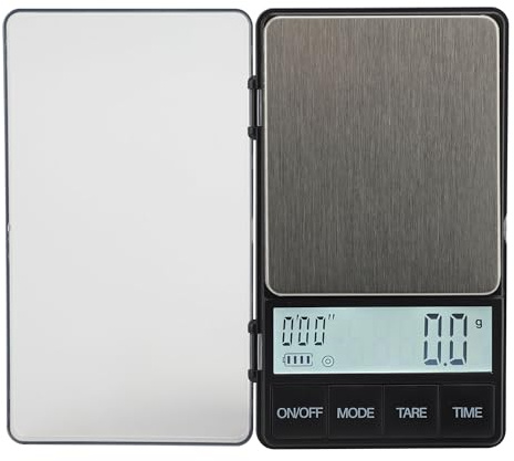 Báscula de Cocina de Alta Precisión, Digital, 1000g, 0.1g, Portátil, con Función de Tara, para, Café, Repostería