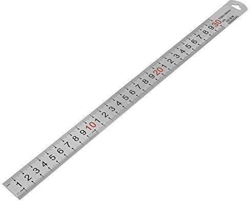 Metrischer Herrscher, MM Lineal 300mm Edelstahl Lurer Messwerkzeug Der Metrik Markierungen Stahl Lineal Maschinist Lineal