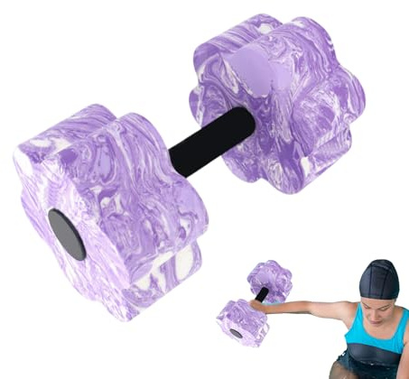 Water Weight Dumbbells - Lightweight Pool Exercise Equipment for Aqua Fitness | Reusable Floating Workout Dumbbells for Men and Women, Portable Water Aerobics Gear, Resistance Training Equipment