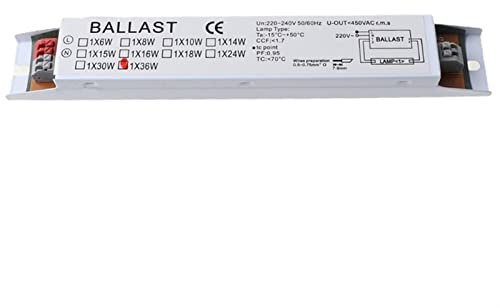 KPLYDSASTD 220-24 0V AC 36W Ballasts de Lampe Fluorescente à Ballast électronique de Tension Large T8 Ballast