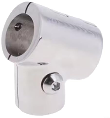 Alanmoship Marine Grade 316 Stainless Steel Handrail Tee Connector 60 Degree Boat Railing Fitting Hardware Dock Mount Pipe Joint For Yacht Kayak