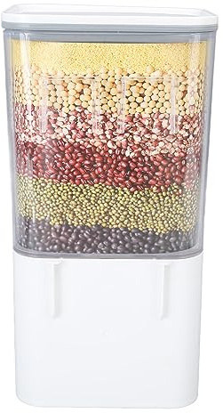 WPKD BLUEIY Contenedor de arroz hermético, dispensador de almacenamiento montado en la pared de 1 litro, cubo con tipo Pr para suministros de cocina, ideal para almacenamiento de arroz