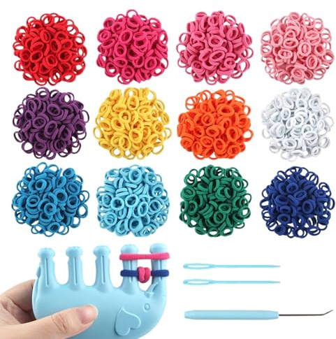 Lesunbak Bracelet Making Kit,Elastic Band Bracelet Making Toy | Elastic String Set Toys Maker Band Charm for Crafts School Home Teen Friend Christmas Kids Activity Supplies