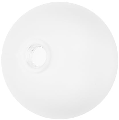 Housoutil Pantalla Base de Tornillo G9 de Lámpara de Vidrio Esmerilado Blanco Redonda Estilo Nórdico Moderno para Lámparas Colgantes Mesa