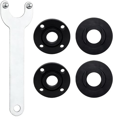 5 Piezas Llave Universal para Amoladoras, Llave Amoladora 125 MM, Angle Grinder Connector, Angle Grinder Pressure Plate, Amoladora Angular Brida, Compatible con Amoladoras Angulares Comunes