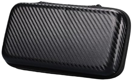 YiNLuax Petit étui rigide pour écouteurs, appareil photo, câble USB, protection avec fermeture éclair, sac de rangement largement utilisé