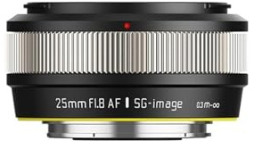Lens, Image Objectif de Portrait à Grande Ouverture 25 mm F1.8 AF APS-C à Mise au Point Automatique, Compatible avec Sony E ZVE10 A6400,for Camera(Silver)