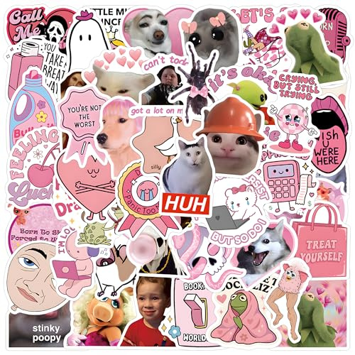 112pcs Funny Cartoon Doodle Stickers for Adults & Women - Waterproof Vinyl Stickers for Scrapbook, Journal, Laptop, Water Bottle; Funny Meme Gifts