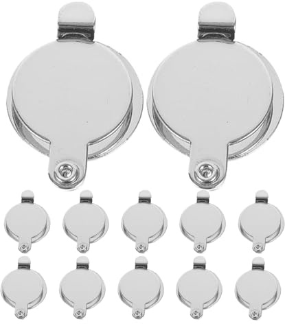 ibasenice 12pcs Copper Peephole Cover for Door Viewer with Sturdy Construction and Universal Replacement, Round Shape Privacy Peephole Cover Plate for Apartment and Private Homes