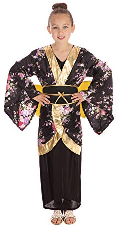 Fancy Me Japansk kinesisk geisha runt världens kostym klänning outfit 4–12 år – 10–12 år