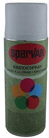 6x SparVar Kreidespray mit Schreibdüse weiß 400ml