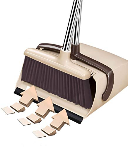 Scopa NLIAN- Set Paletta, con 75 cm Manico Lungo House Sweep con Montante Stand up Dustpan for la Cucina di casa Camera da Ufficio Lobby Pulizia del Pavimento