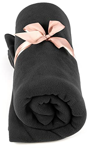 Myga RY1326 - Manta de forro polar para estudio de yoga Mutlifunctional, cojín y manta para meditación y práctica de yoga, manta relajante, suave y acogedora, color negro