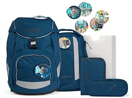 ergobag Pack Set ergonomischer Schulrucksack, Vorgänger-Kollektion, flexibel 6-teilig 1. Klasse Grundschule