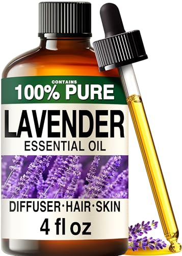 Kukka Lavendel Öl [100% NATURREIN] Für Diffusion, natürliche Haut - und Haarpflege, beruhigende Entspannung, Aromatherapie, Selbstherstellung von Seife und Kerzen (118ml) | Bulgarisches unverdünntes natürliches Öl für Diffusor, Aromatherapie, Massage, Körper, Entspannung, mit Pipette