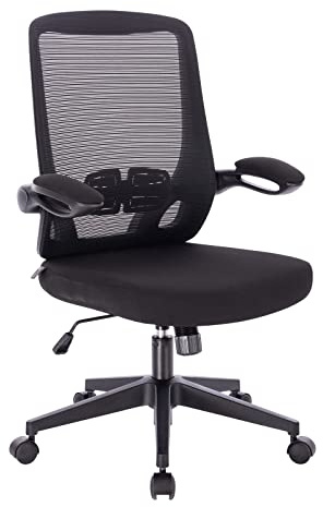 SVITA Tom Bürostuhl Schreibtischstuhl ergonomisch verstellbar mit Rollen Schwarz