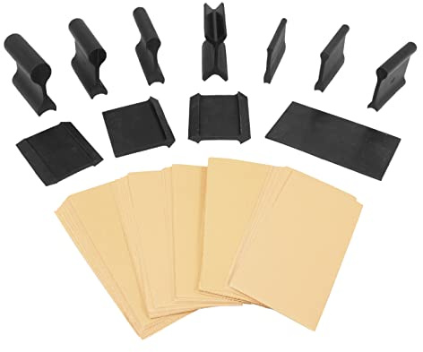 Fulton 21 Profile Contour Sanding Grips, Wood Sanding Detailer for Convex, Concave & Angles, Crevice Sanding Tool for Corners, Molding, Models, Arts, Crafts, Auto Body & More (Grips with Sandpaper)