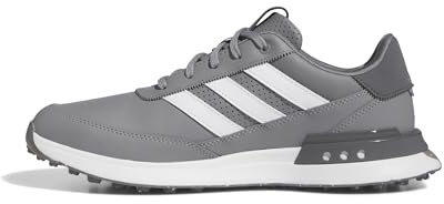 adidas Men's S2G Spikeless Leather 24 Golf Shoes, Grey Three/Footwear White/Grey Five, 12