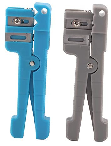 Spacnana Verstellbare Klingen, Abisolierer für Glasfaser-Pufferrohre, Komfortabler Griff, Kostengünstiges Glasfaser-Werkzeug Zum Abisolieren von Koaxialkabeln (-GS04214-03)