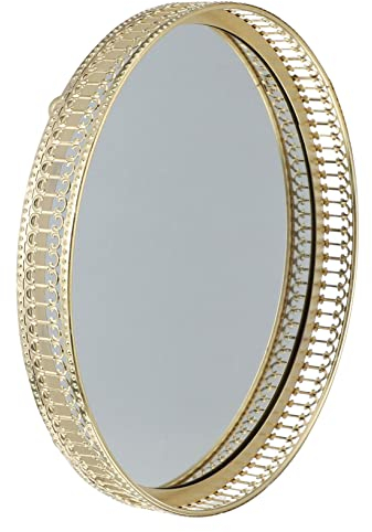 VILLFUL 1pezzi Vassoio Elegante Per Gioielli e Cosmetici Portoggetti Decorativo e Con Design Raffinato Per Casa e Ufficio