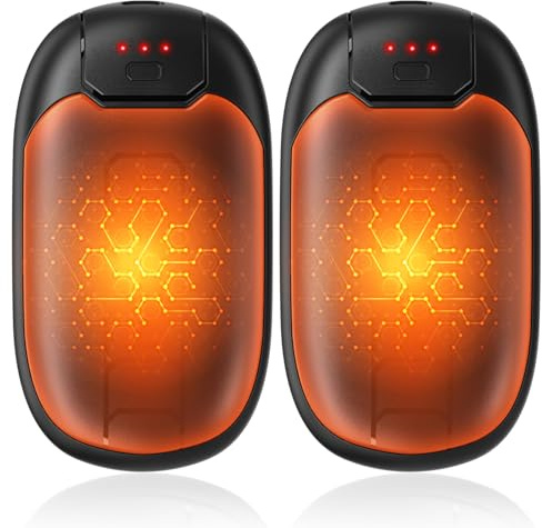 Hand Warmers - 2-Pack Hand Warmer Rechargeable,Magnetic Electric Handwarmer 7 Hrs Warmth 3 Levels Heat Up to 132.8℉,USB-C Charging,for Raynauds,Hunting,Golf,Outdoor Sports,Tech Gifts for Him Her